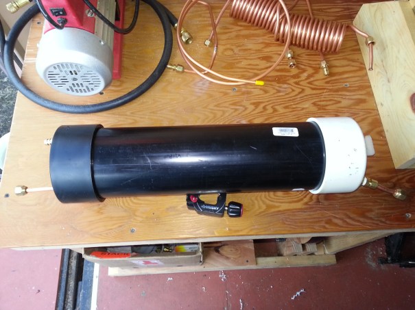 water cooled condenser finished