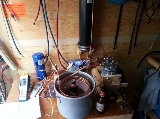 beer chilling refrigeration apparatus